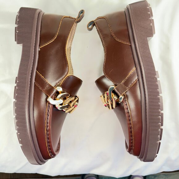 New! Kelsi Dagger Brooklyn Pulse Chain Platform Loafer - Picture 7 of 8